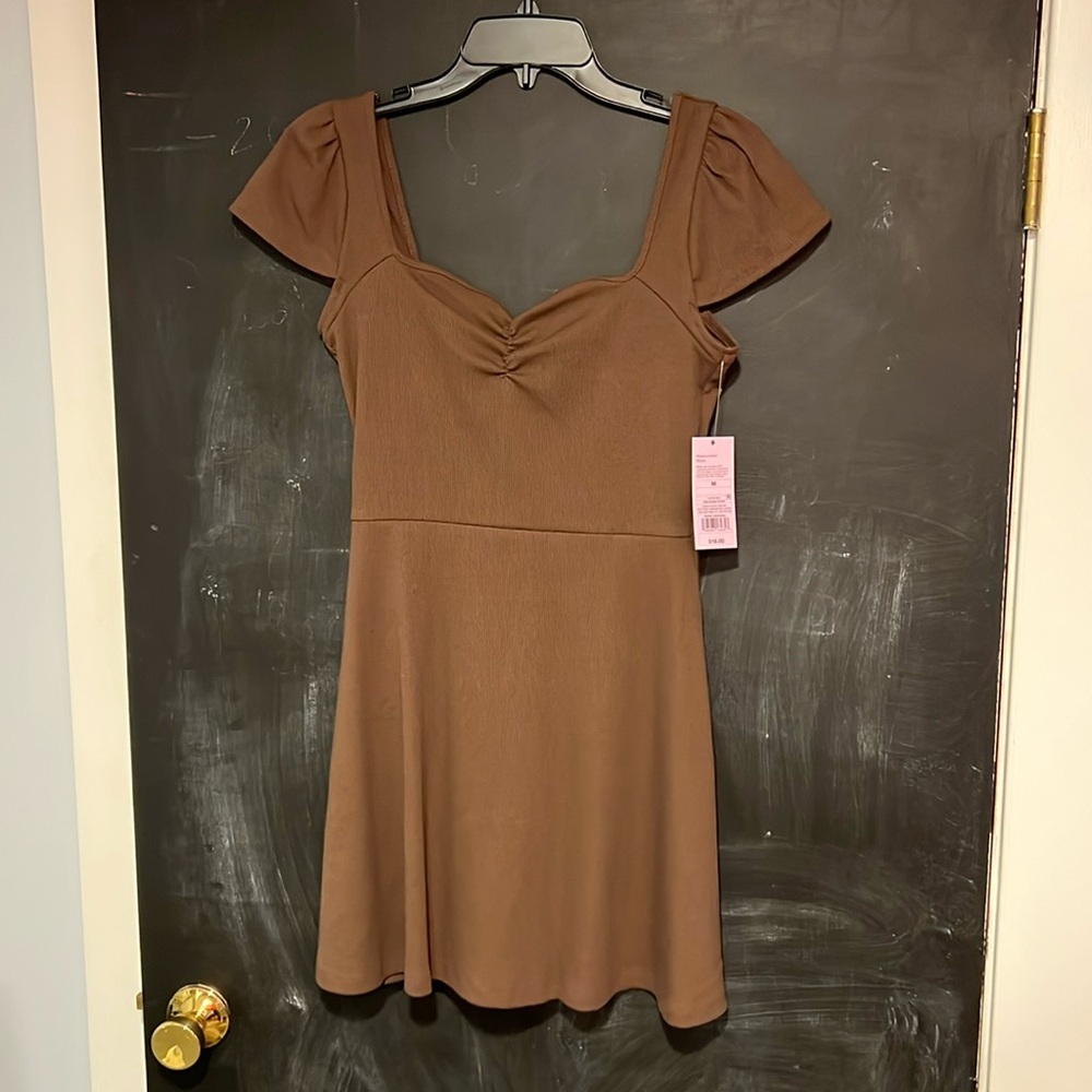 Wild Fable brown ribbed dress